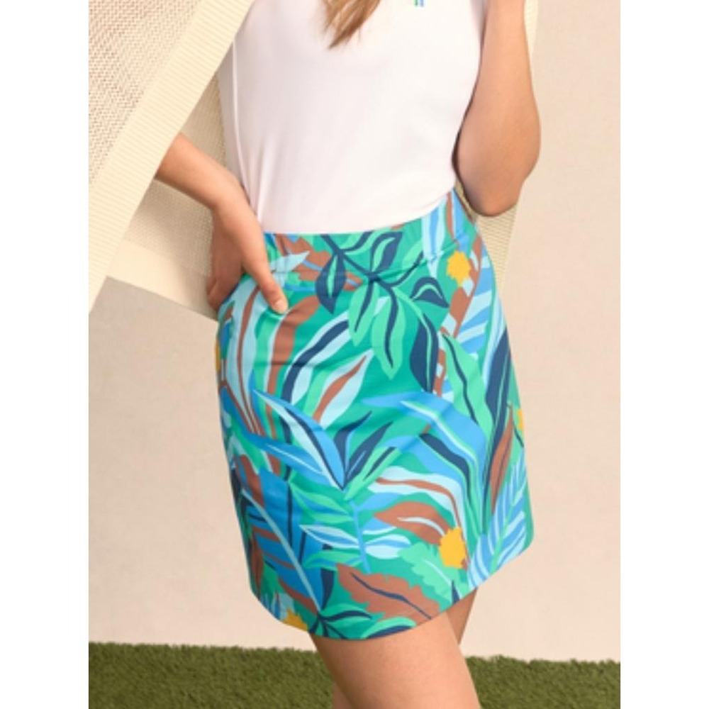 J Mclaughlin Briana Skort Athleisure Golf Pickleball Jungle Vibrant Sz Small New